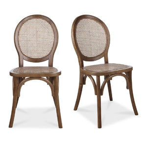   Modern European furniture - Round-Back Rattan Dining Chairs (2) - www.oroa.com | Oroa.com