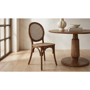   Modern European furniture - Round-Back Rattan Dining Chairs (2) - www.oroa.com | Oroa.com