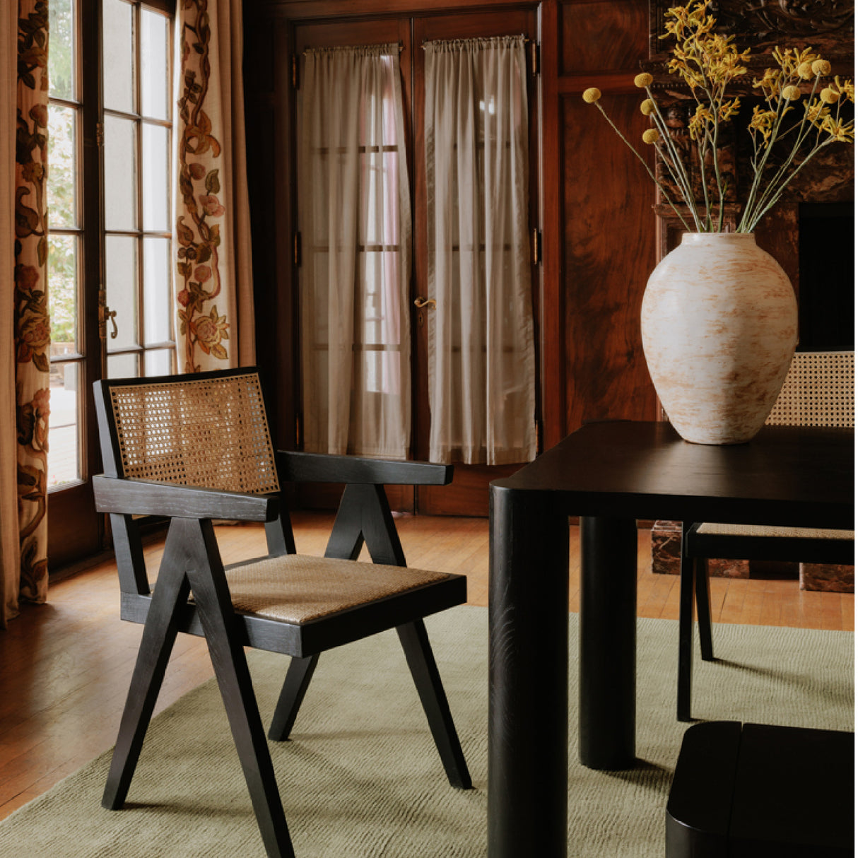   Modern European furniture - Rattan Mid-Century Dining Chairs (2) - www.oroa.com | Oroa.com