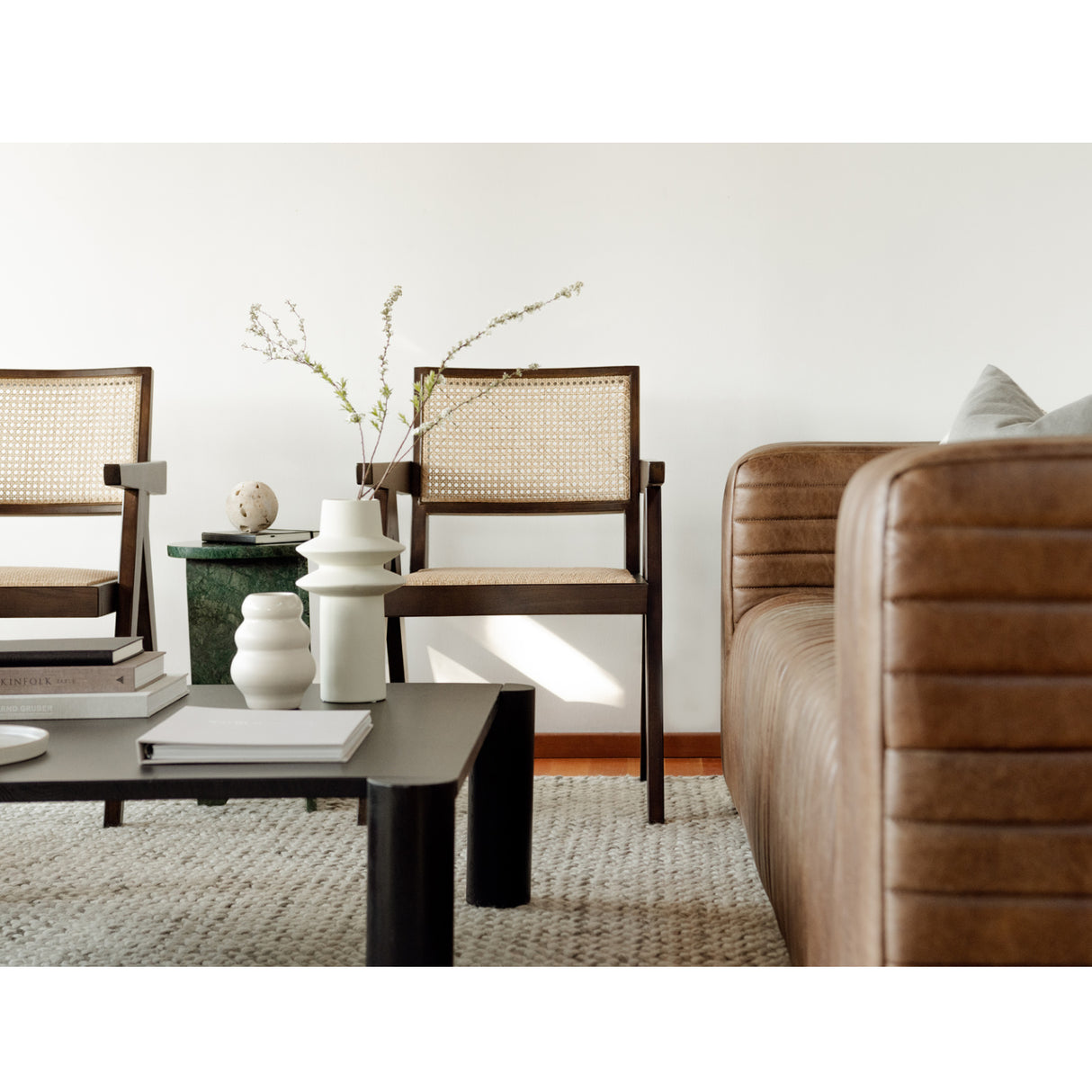   Modern European furniture - Rattan Mid-Century Dining Chairs (2) - www.oroa.com | Oroa.com