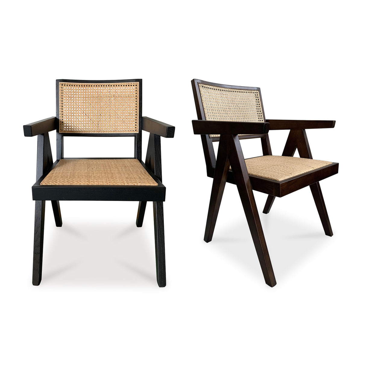  Modern European furniture - Rattan Mid-Century Dining Chairs (2) - www.oroa.com | Oroa.com