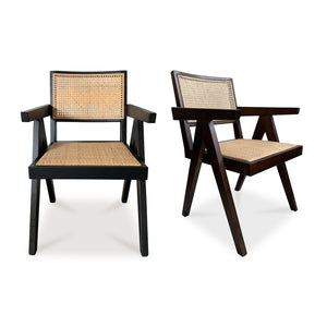   Modern European furniture - Rattan Mid-Century Dining Chairs (2) - www.oroa.com | Oroa.com