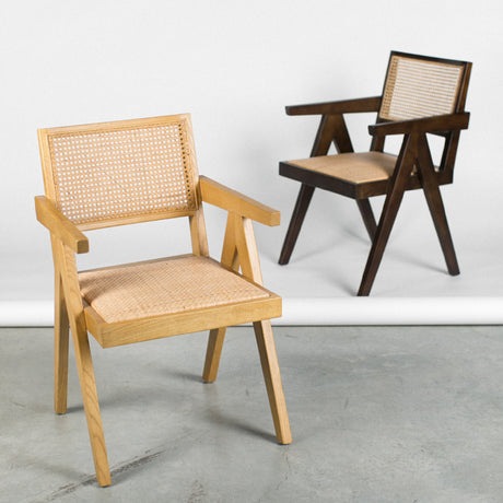   Modern European furniture - Rattan Mid-Century Dining Chairs (2) - www.oroa.com | Oroa.com