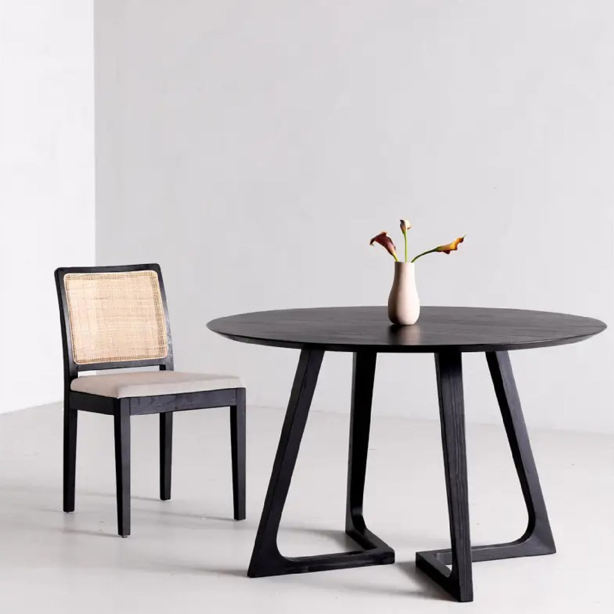   Modern European furniture - Rattan-Back Dining Chair Set (2) - www.oroa.com | Oroa.com
