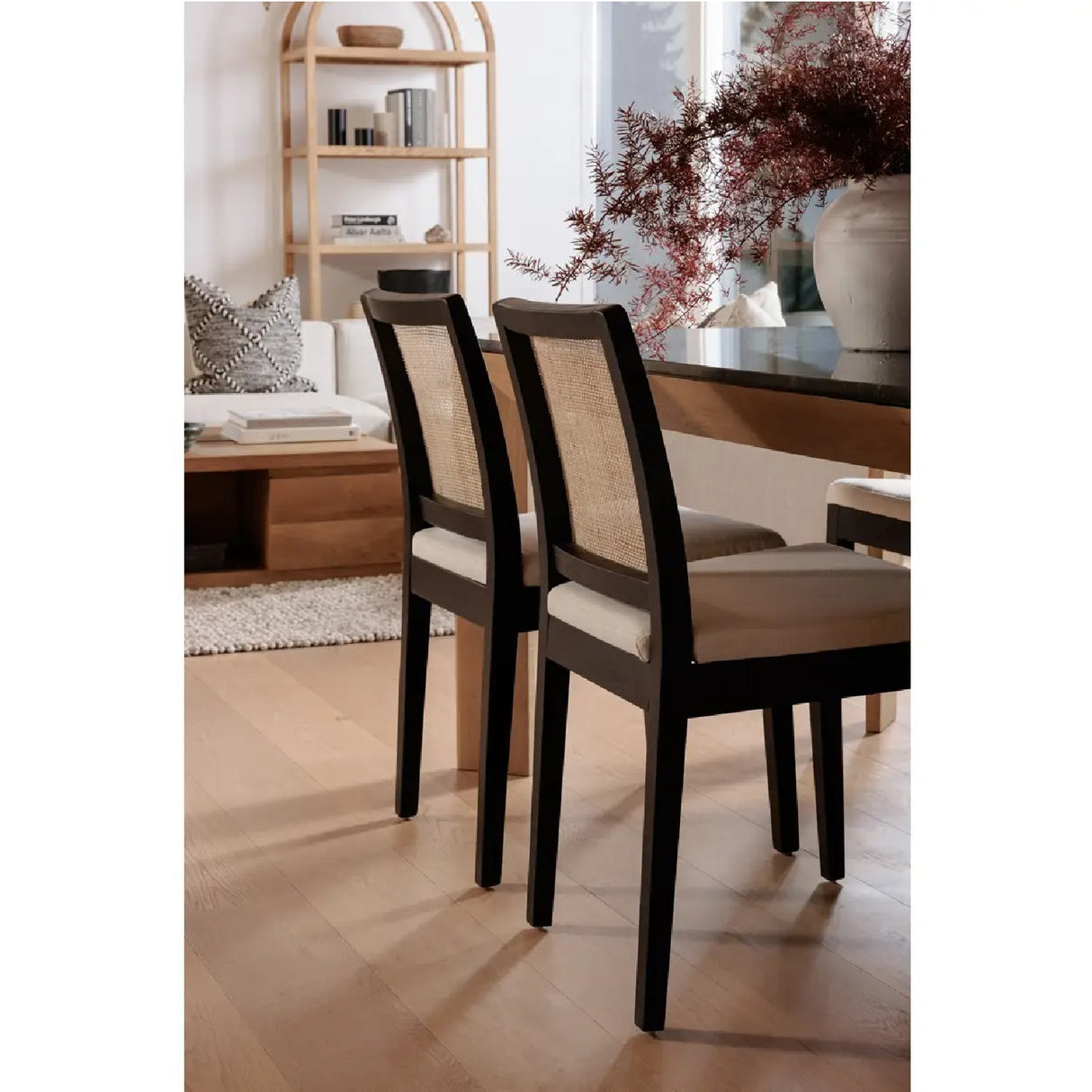   Modern European furniture - Rattan-Back Dining Chair Set (2) - www.oroa.com | Oroa.com