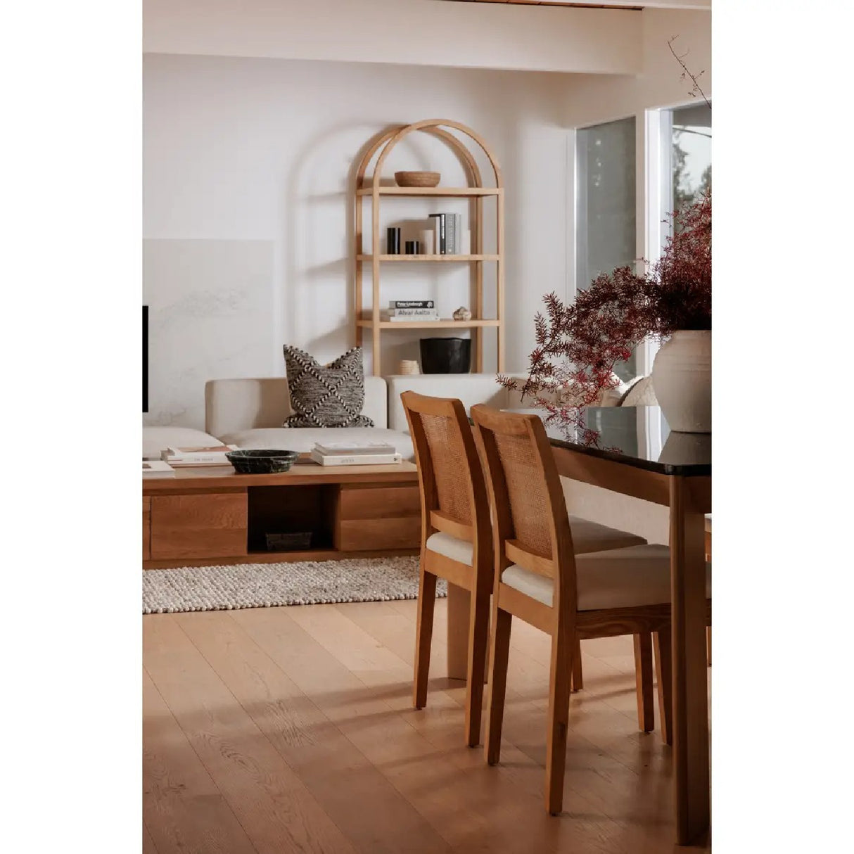   Modern European furniture - Rattan-Back Dining Chair Set (2) - www.oroa.com | Oroa.com