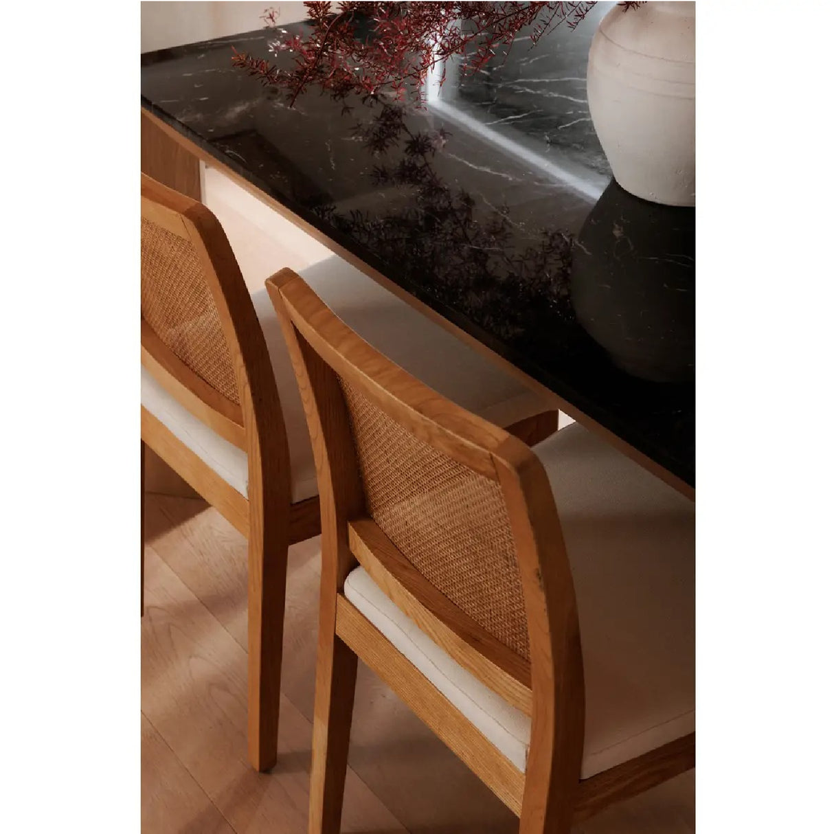   Modern European furniture - Rattan-Back Dining Chair Set (2) - www.oroa.com | Oroa.com