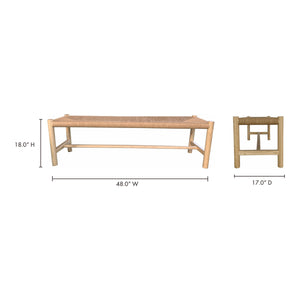   Modern European furniture - Woven Fibers Bench - www.oroa.com | Oroa.com