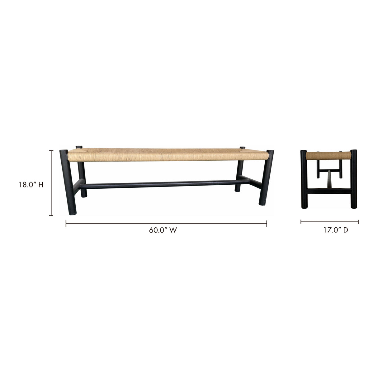   Modern European furniture - Woven Fibers Bench - www.oroa.com | Oroa.com