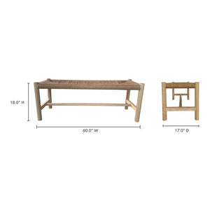   Modern European furniture - Woven Fibers Bench - www.oroa.com | Oroa.com