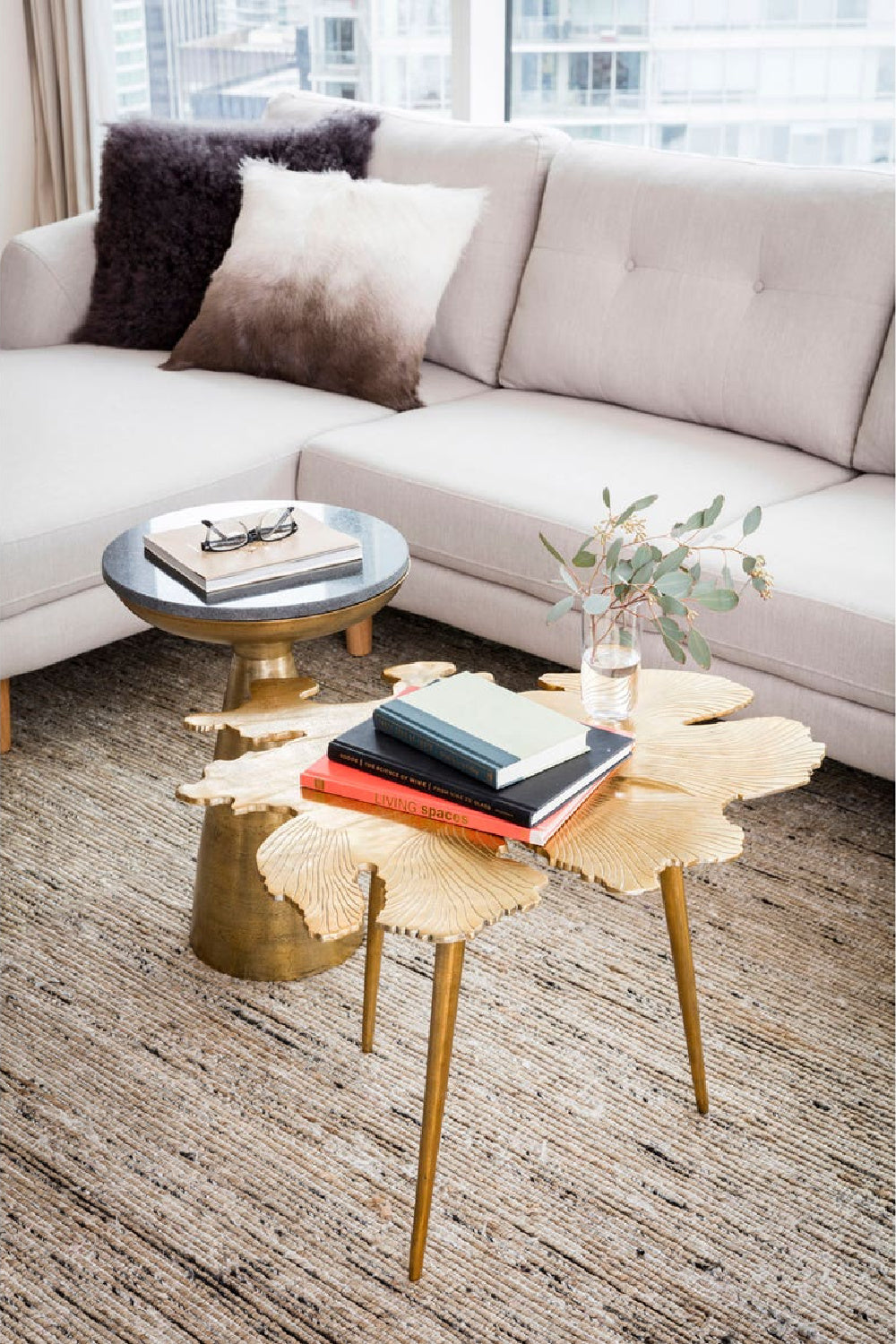  Modern European furniture - Polished Gold Accent Table - www.oroa.com | Oroa.com