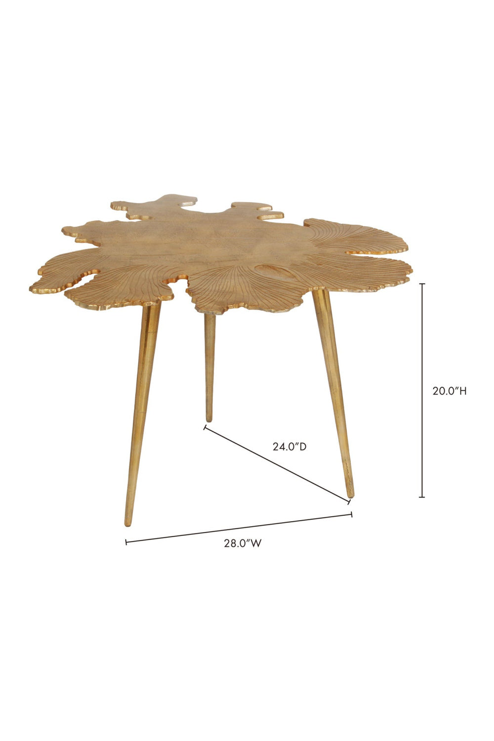   Modern European furniture - Polished Gold Accent Table - www.oroa.com | Oroa.com