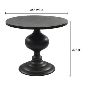   Modern European furniture - Black Aluminum Round Dining Table - www.oroa.com | Oroa.com