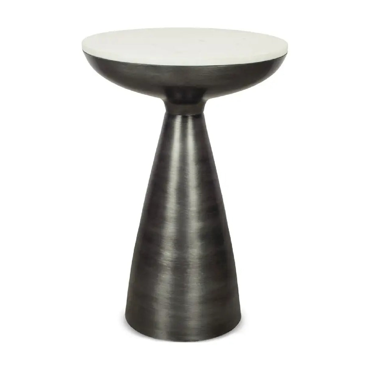   Modern European furniture - Aluminum Base Marble Side Table - www.oroa.com | Oroa.com