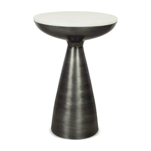   Modern European furniture - Aluminum Base Marble Side Table - www.oroa.com | Oroa.com