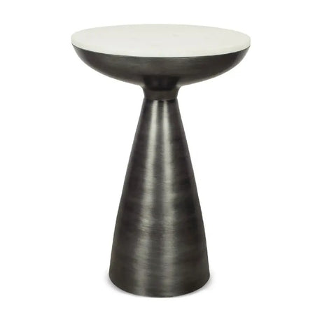   Modern European furniture - Aluminum Base Marble Side Table - www.oroa.com | Oroa.com