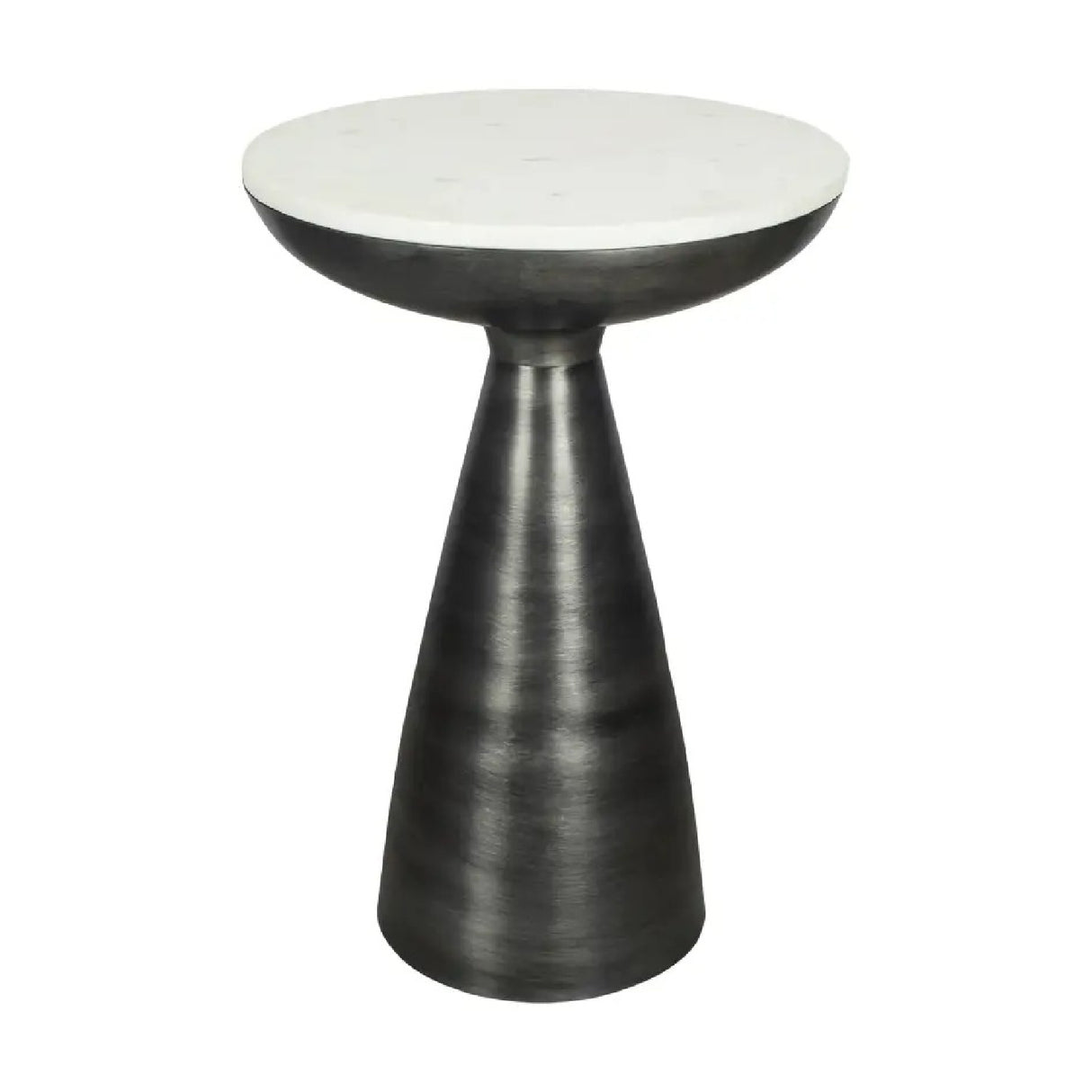   Modern European furniture - Aluminum Base Marble Side Table - www.oroa.com | Oroa.com