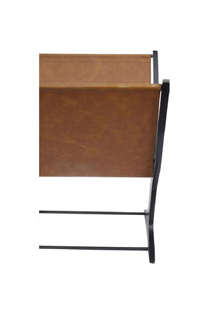   Modern European furniture - Leather & Metal Magazine Rack - www.oroa.com | Oroa.com