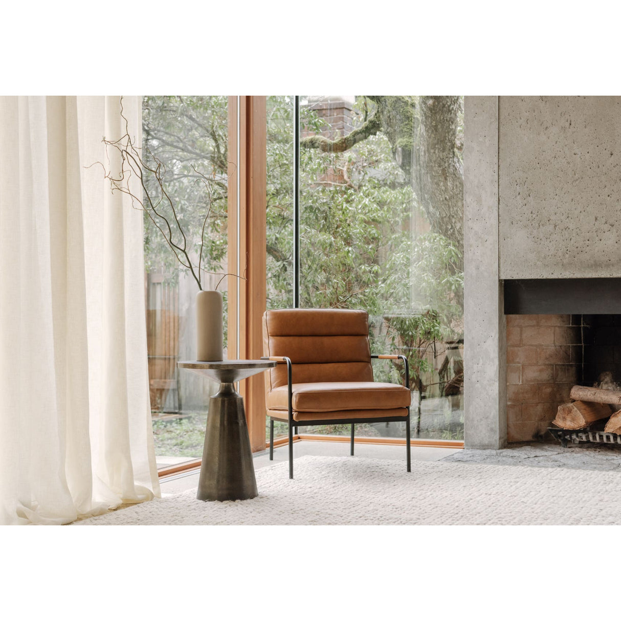   Modern European furniture - Gray Industrial Style Accent Table - www.oroa.com | Oroa.com