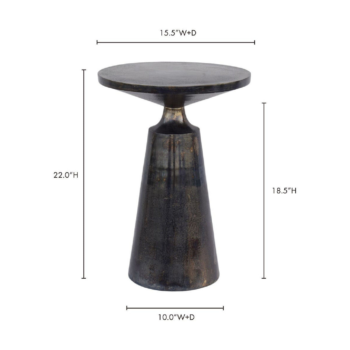   Modern European furniture - Gray Industrial Style Accent Table - www.oroa.com | Oroa.com