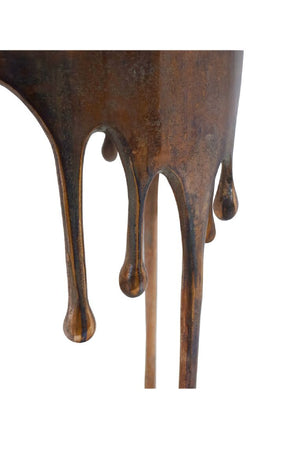   Modern European furniture - Antique Copper Dripping Accent Table - www.oroa.com | Oroa.com