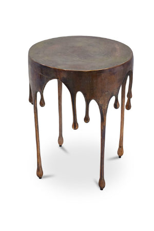   Modern European furniture - Antique Copper Dripping Accent Table - www.oroa.com | Oroa.com