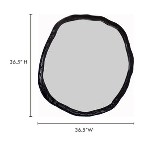   Modern European furniture - Organic-Shaped Aluminum Mirror - www.oroa.com | Oroa.com