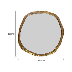   Modern European furniture - Organic-Shaped Aluminum Mirror - www.oroa.com | Oroa.com