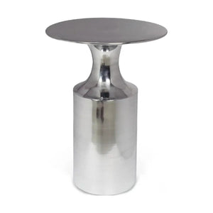   Modern European furniture - Metallic Collumn-Base Accent Table - www.oroa.com | Oroa.com