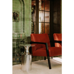   Modern European furniture - Metallic Collumn-Base Accent Table - www.oroa.com | Oroa.com