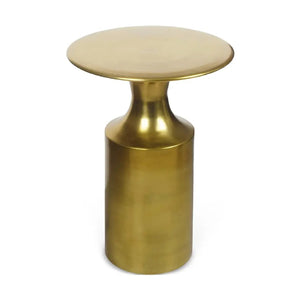   Modern European furniture - Metallic Collumn-Base Accent Table - www.oroa.com | Oroa.com