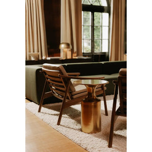   Modern European furniture - Metallic Collumn-Base Accent Table - www.oroa.com | Oroa.com