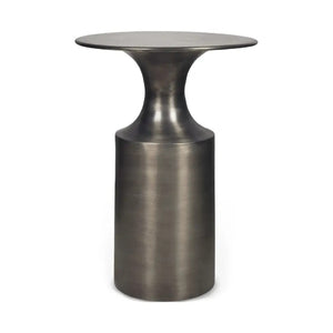   Modern European furniture - Metallic Collumn-Base Accent Table - www.oroa.com | Oroa.com
