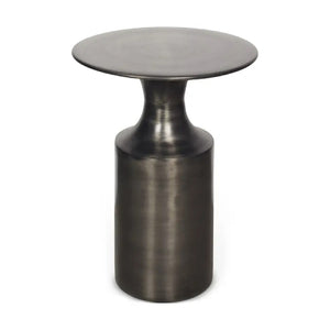   Modern European furniture - Metallic Collumn-Base Accent Table - www.oroa.com | Oroa.com