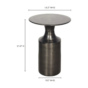   Modern European furniture - Metallic Collumn-Base Accent Table - www.oroa.com | Oroa.com