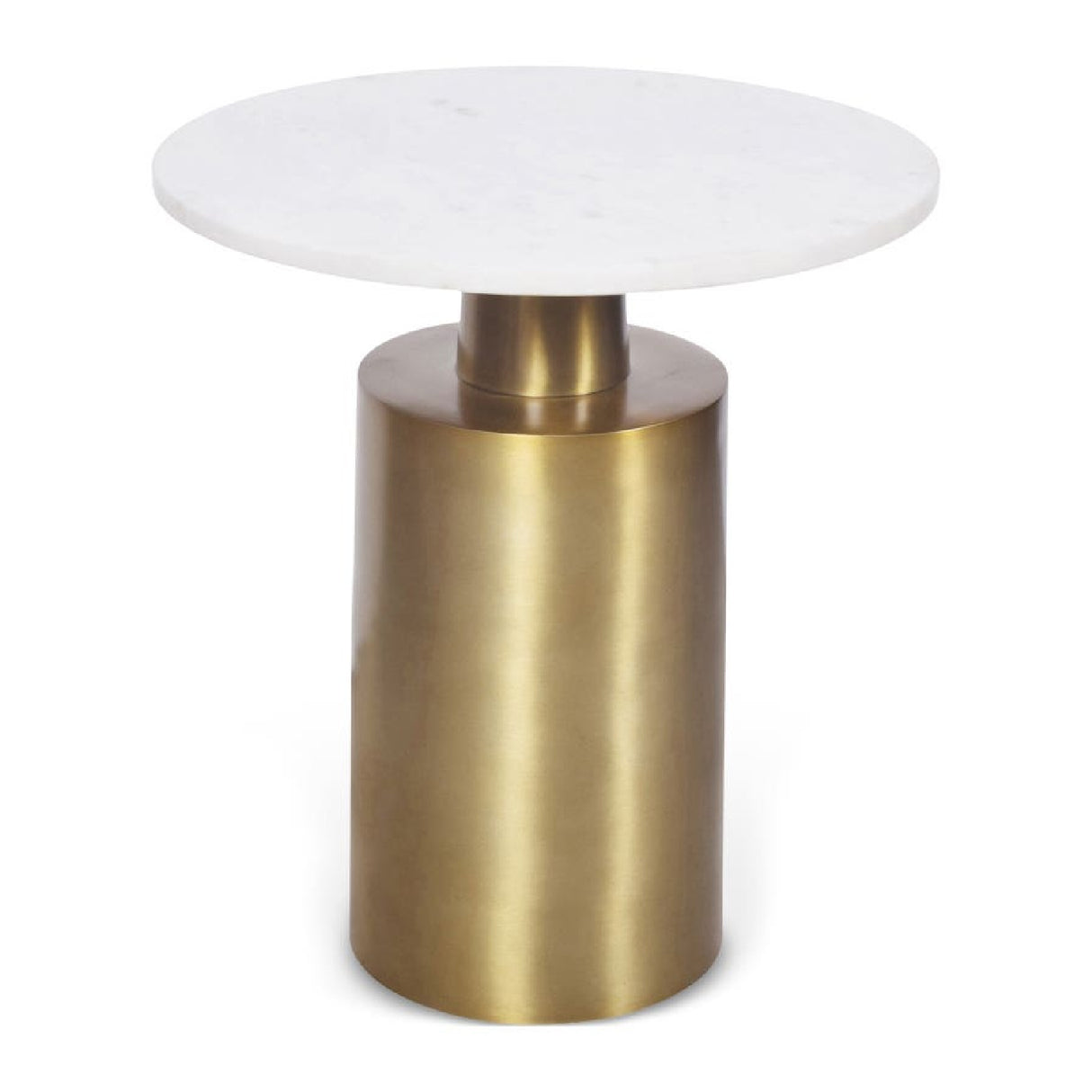   Modern European furniture - Cylindrical Gold Base Accent Table - www.oroa.com | Oroa.com