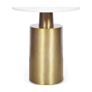   Modern European furniture - Cylindrical Gold Base Accent Table - www.oroa.com | Oroa.com