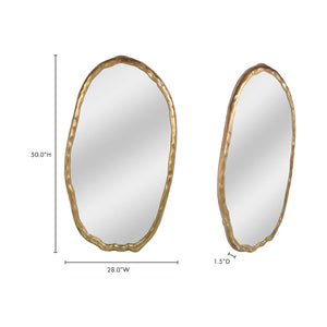   Modern European furniture - Aluminum-Framed Organic Mirror - www.oroa.com | Oroa.com