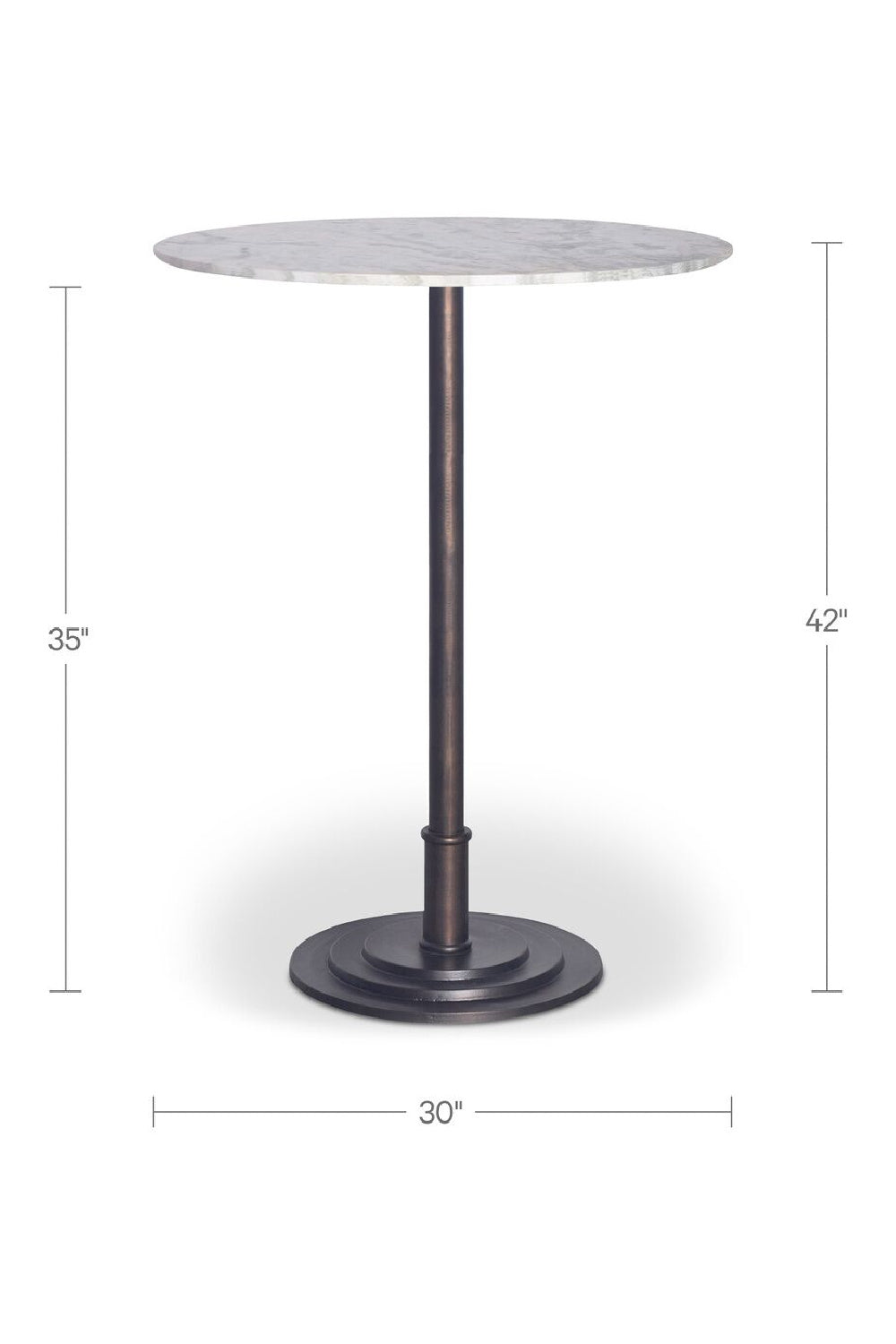   Modern European furniture - White Marble Outdoor Counter Table - www.oroa.com | Oroa.com