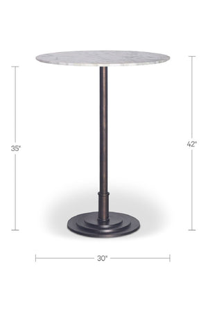   Modern European furniture - White Marble Outdoor Counter Table - www.oroa.com | Oroa.com