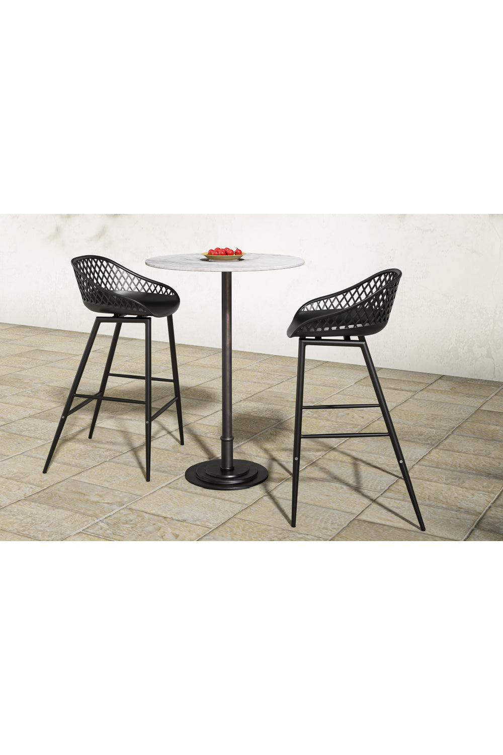   Modern European furniture - White Marble Outdoor Counter Table - www.oroa.com | Oroa.com