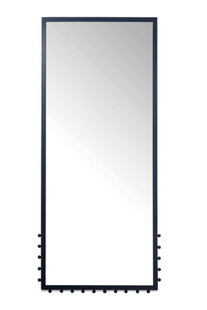   Modern European furniture - Black Iron Floor Mirror - www.oroa.com | Oroa.com