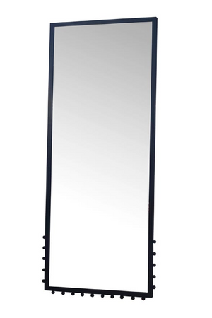   Modern European furniture - Black Iron Floor Mirror - www.oroa.com | Oroa.com