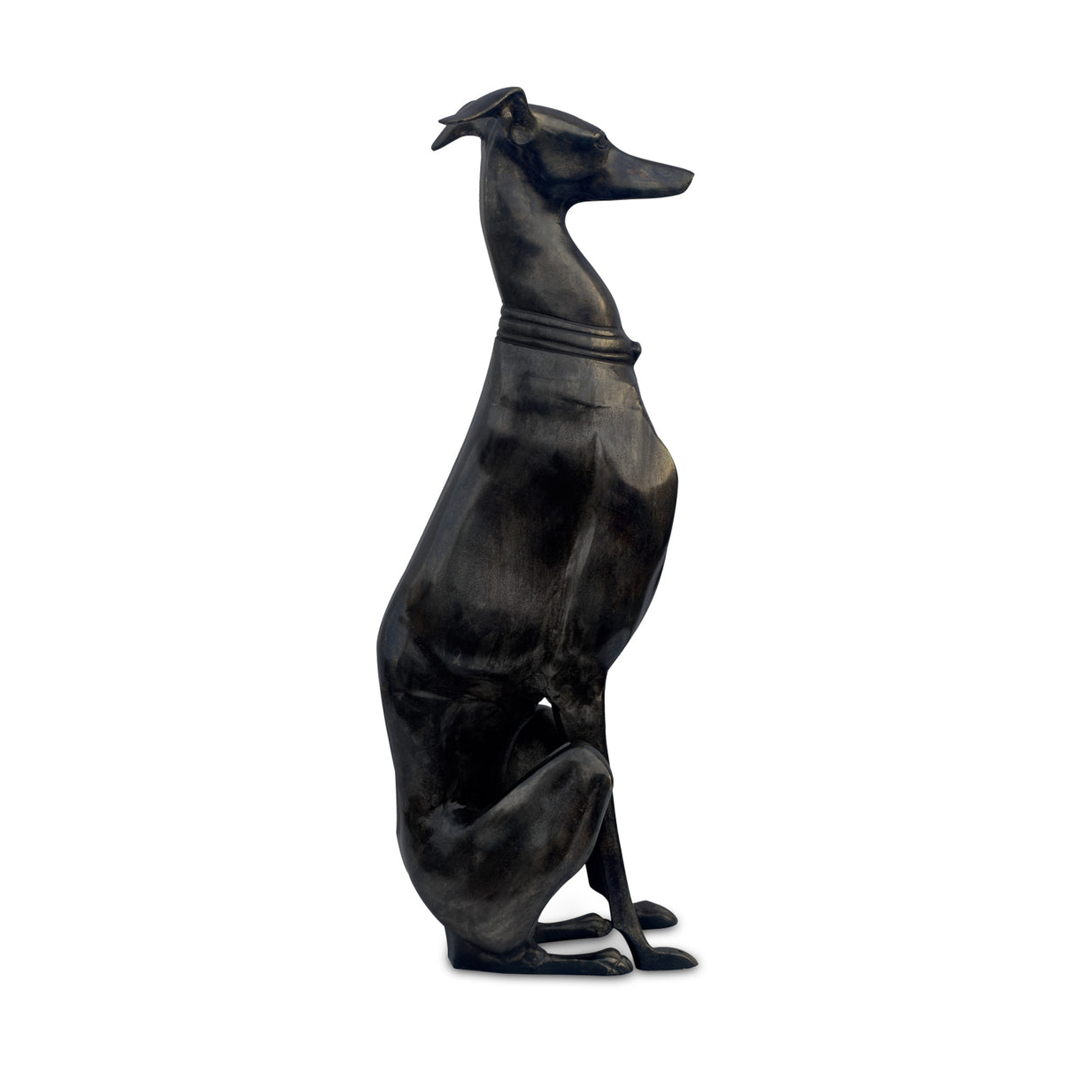   Modern European furniture - Black Greyhound Sculpture - www.oroa.com | Oroa.com