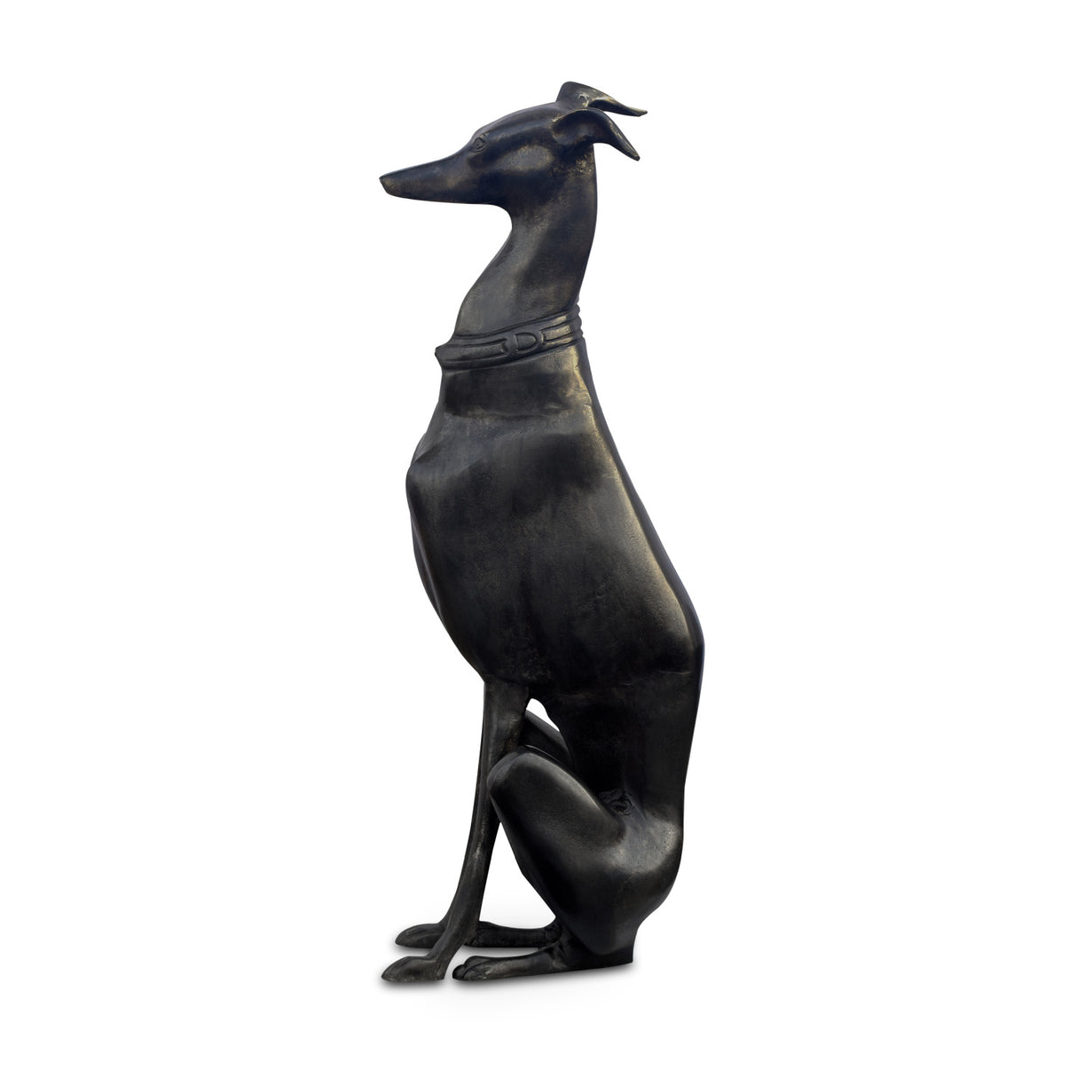   Modern European furniture - Black Greyhound Sculpture - www.oroa.com | Oroa.com
