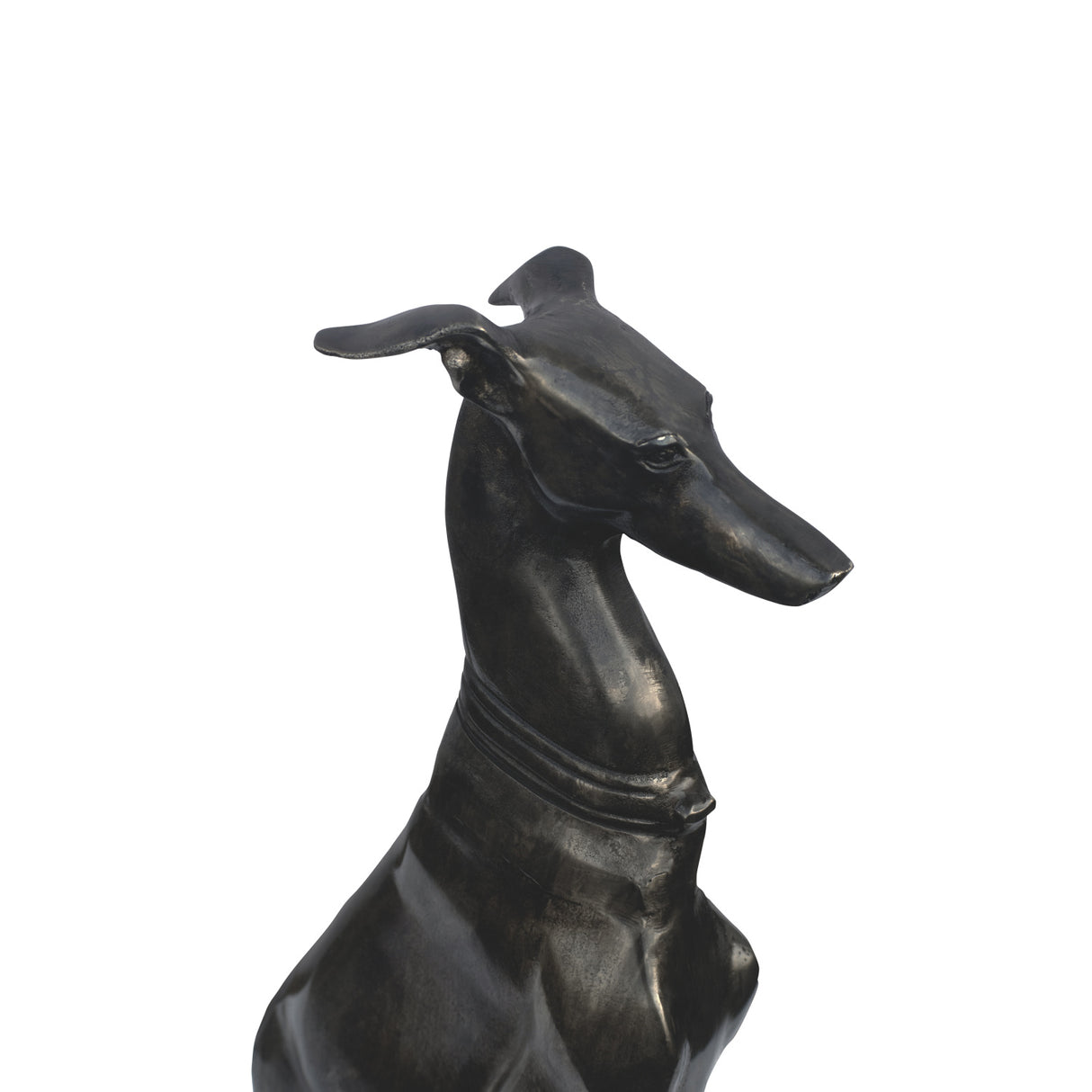   Modern European furniture - Black Greyhound Sculpture - www.oroa.com | Oroa.com