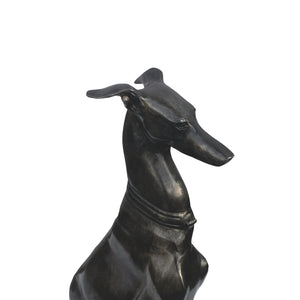   Modern European furniture - Black Greyhound Sculpture - www.oroa.com | Oroa.com