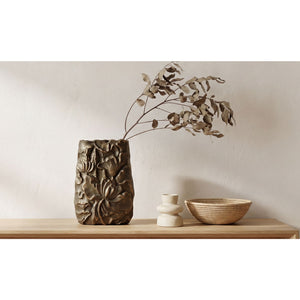   Modern European furniture - Antique Brass Petal Motif Vase - www.oroa.com | Oroa.com