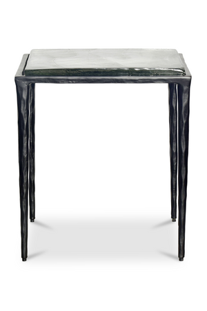   Modern European furniture - Square Cast Glass Side Table- www.oroa.com | Oroa.com