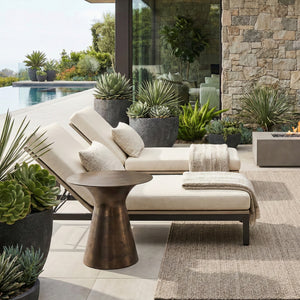   Bronze Outdoor Side Table | Oroa.com